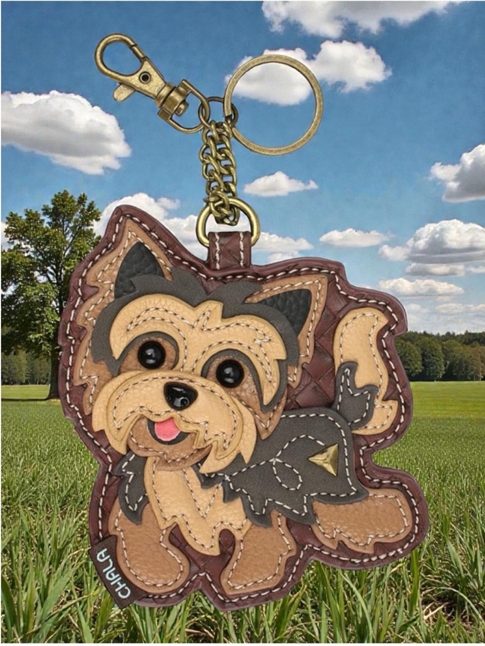 Chala Yorkie Bag Charm/Coin Purse - Picture 4 of 5
